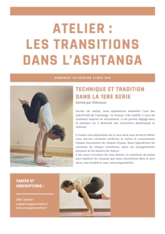 Atelier les transitions en Ashtanga - Fevrier 2024