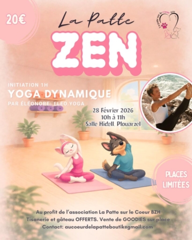 Yoga Solidaire pour l'association La Patte sur le Coeur