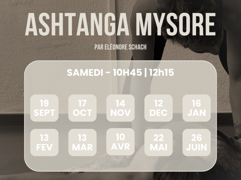 Calendrier Mysore :
19 septembre
17 octobre
14 novembre
12 décembre
16 janvier
13 février
13 mars
10 avril
22 mai
26 juin